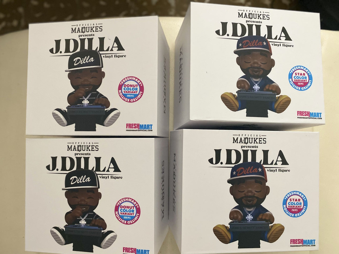 DILLA FIGURES signed by MADUKES only 4 left (which color u want) - OFFICIAL MADUKES PRESENTS